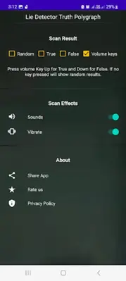 Lie Detector android App screenshot 0
